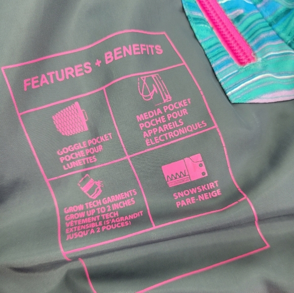 Powder Room Snow Winter Jacket Girls Sz Small - Picture 4 of 16